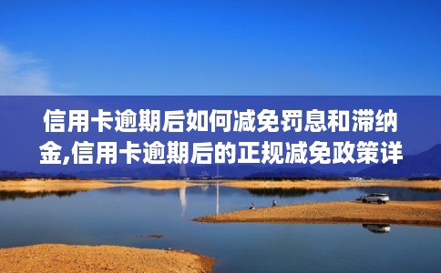 信用卡逾期后如何减免罚息和滞纳金,信用卡逾期后的正规减免政策详解