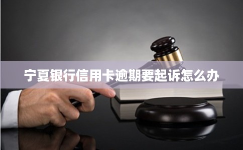 宁夏银行信用卡逾期要起诉怎么办