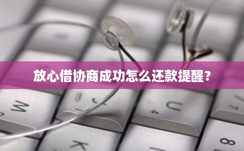 放心借协商成功怎么还款提醒？