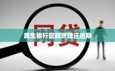 民生银行定额贷晚还逾期