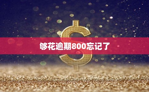 够花逾期800忘记了