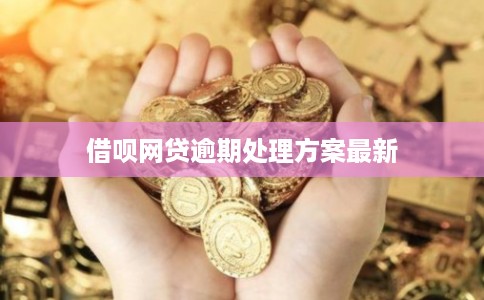 借呗网贷逾期处理方案最新