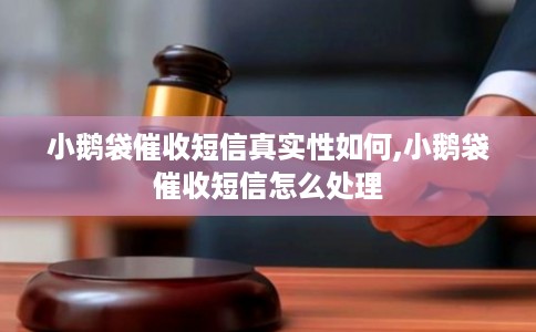 小鹅袋催收短信真实性如何,小鹅袋催收短信怎么处理