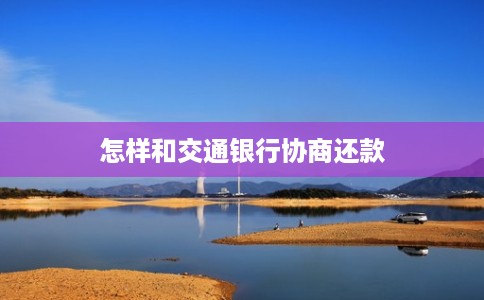 怎样和交通银行协商还款