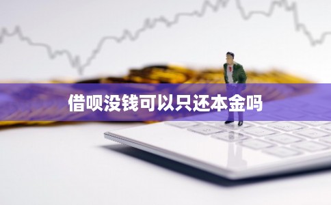 借呗没钱可以只还本金吗