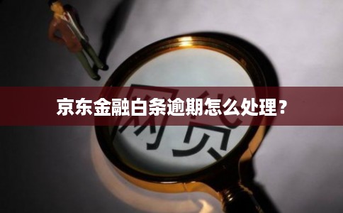 京东金融白条逾期怎么处理？