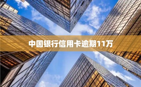 中国银行信用卡逾期11万