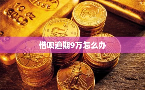借呗逾期9万怎么办