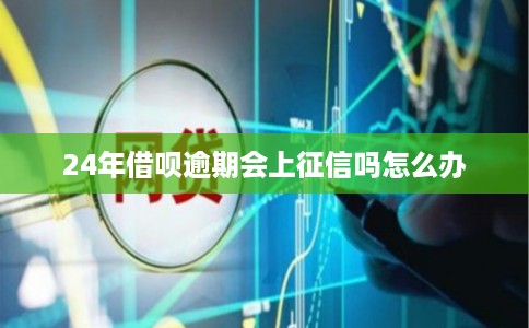 24年借呗逾期会上征信吗怎么办