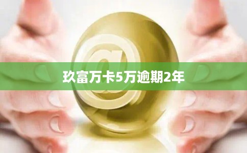玖富万卡5万逾期2年