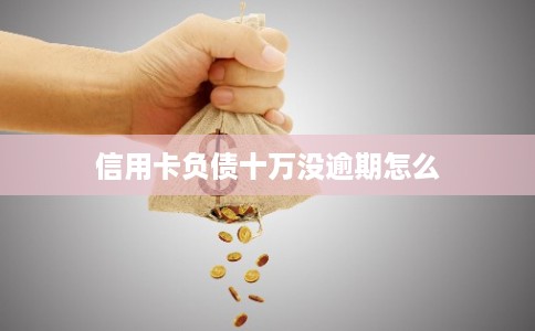 信用卡负债十万没逾期怎么