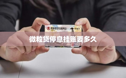 微粒贷停息挂账要多久