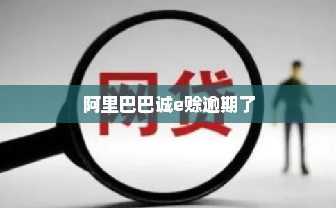 阿里巴巴诚e赊逾期了