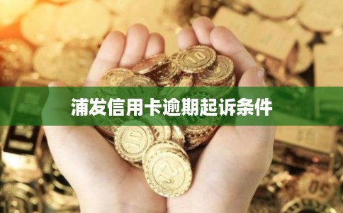 浦发信用卡逾期起诉条件