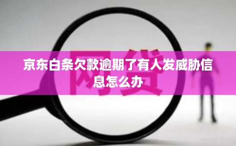 京东白条欠款逾期了有人发威胁信息怎么办