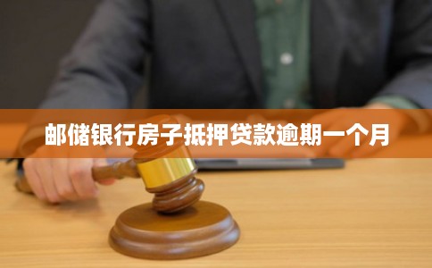 邮储银行房子抵押贷款逾期一个月